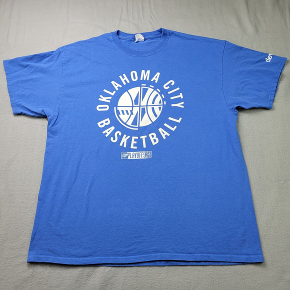 PORT & COMPANY Other - OKC Thunder 2024 NBA Playoffs Blue Gameday Promo Shirt XL Devon Energy Logo